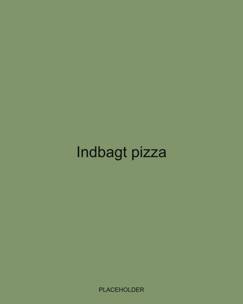 Indbagt pizza fra Bella Pizza